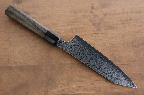 Kanjyo VG10 Damascus Kiritsuke Santoku  180mm Gray Pakka wood Handle - Japannywholesale