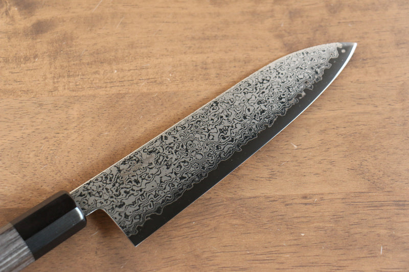 Kanjyo VG10 Damascus Santoku  180mm Gray Pakka wood Handle - Japannywholesale