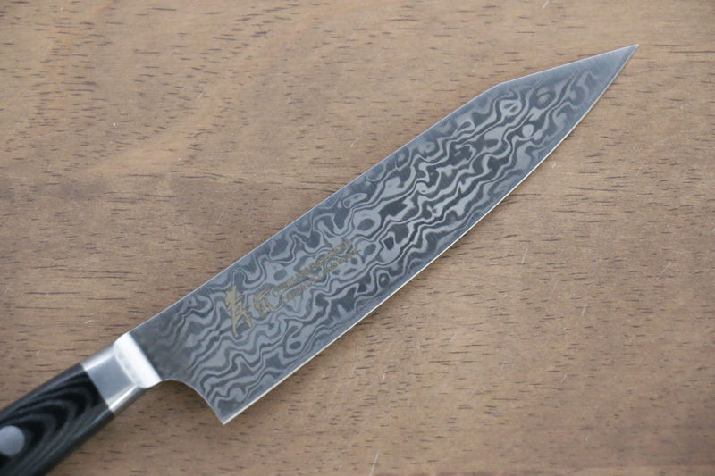 Sakai Takayuki Coreless Damascus Petty-Utility  120mm Black Micarta Handle - Japannywholesale