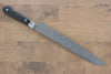 Sakai Takayuki Coreless Damascus Kengata Yanagiba  260mm Black Micarta Handle - Japannywholesale