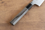 Kanjyo VG10 Damascus Kiritsuke Gyuto  210mm Gray Pakka wood Handle - Japannywholesale