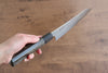 Kanjyo VG10 Damascus Kiritsuke Gyuto  210mm Gray Pakka wood Handle - Japannywholesale