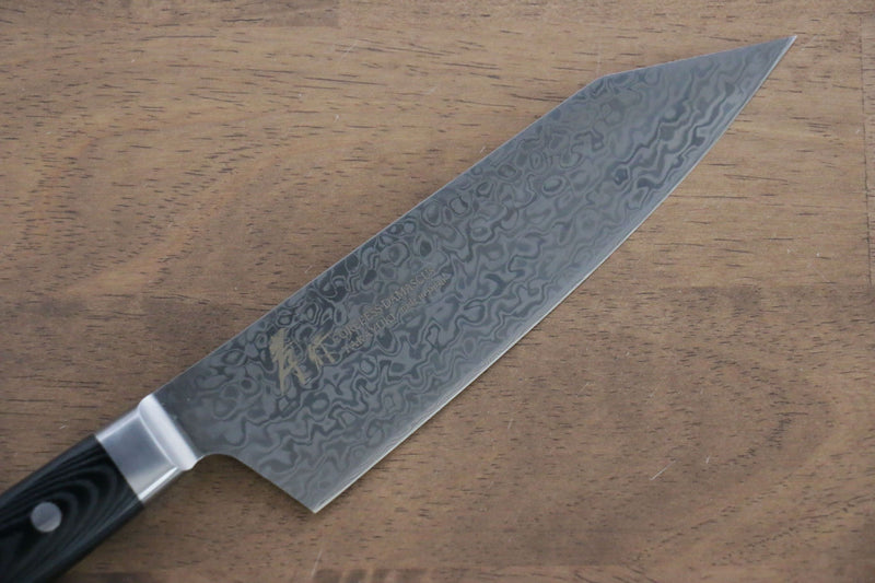 Sakai Takayuki Coreless Damascus Kengata Santoku  160mm Black Micarta Handle - Japannywholesale