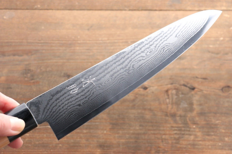 Seisuke VG10 63 Layer Damascus Gyuto  210mm Cherry Blossoms Handle - Japannywholesale