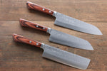 Kunihira VG1 Hammered Japanese Gyuto,Santoku & Usuba Chef Knife Set - Japannywholesale