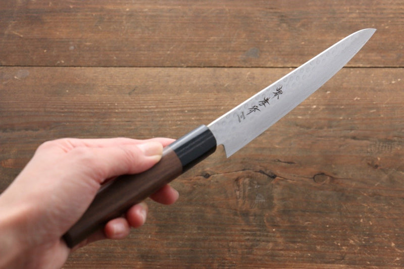 Sakai Takayuki 45 Layer Damascus Japanese Chef's Gyuto, Santoku & Petty Knife with Shitan Handle Set - Japannywholesale
