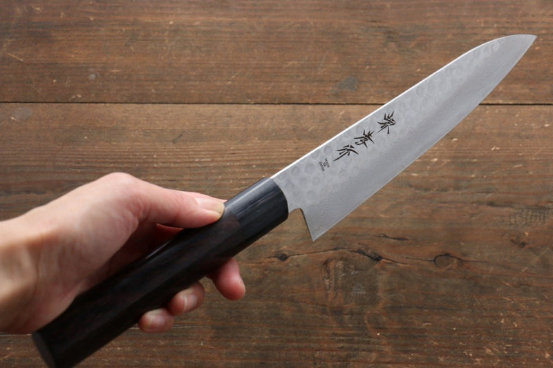 Sakai Takayuki 45 Layer Damascus Japanese Chef's Gyuto, Santoku & Petty Knife with Shitan Handle Set - Japannywholesale