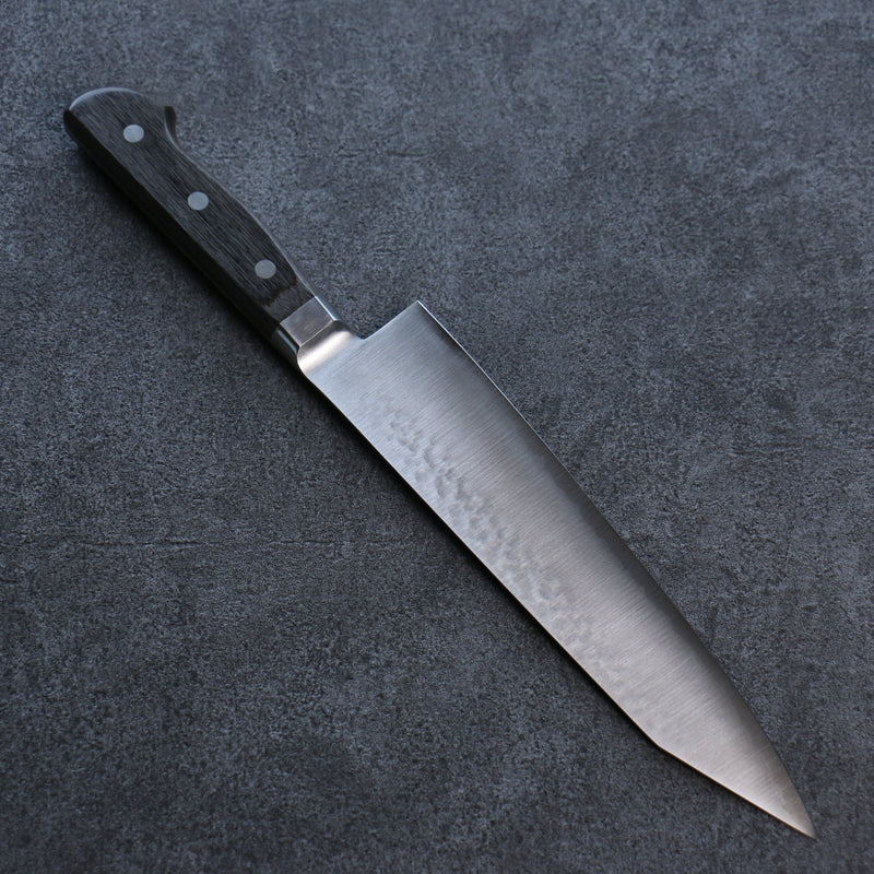 Seisuke SG2 Hammered Gyuto  210mm Gray Pakka wood Handle - Japannywholesale