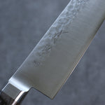 Seisuke SG2 Hammered Gyuto  210mm Gray Pakka wood Handle - Japannywholesale