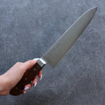 Seisuke SG2 Hammered Gyuto  210mm Mahogany Handle - Japannywholesale