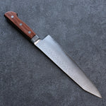 Seisuke SG2 Hammered Kiritsuke Gyuto  210mm Mahogany Handle - Japannywholesale