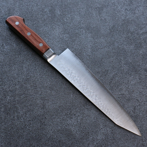 Seisuke SG2 Hammered Kiritsuke Gyuto  210mm Mahogany Handle - Japannywholesale