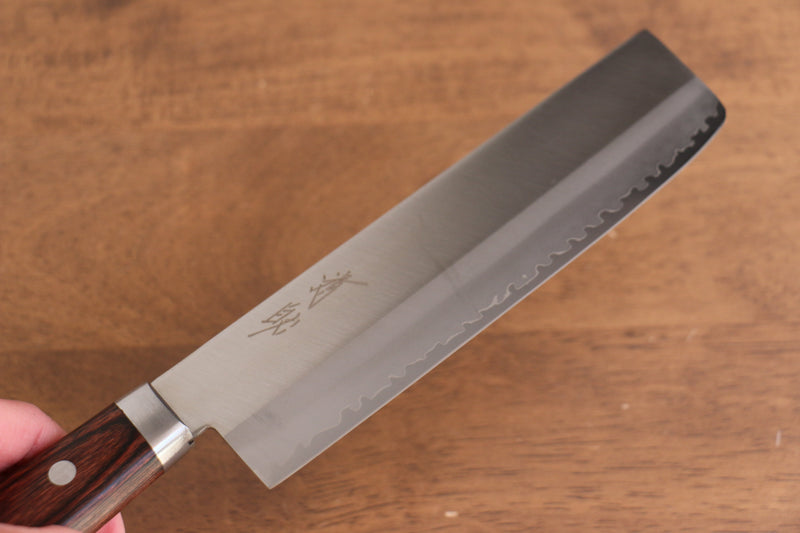 Seisuke VG1 Kasumitogi Nakiri  165mm Mahogany Handle - Japannywholesale