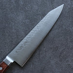 Seisuke SG2 Hammered Kiritsuke Gyuto  210mm Mahogany Handle - Japannywholesale