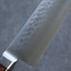 Seisuke SG2 Hammered Kiritsuke Gyuto  210mm Mahogany Handle - Japannywholesale