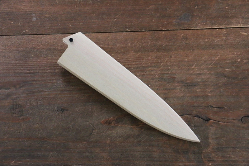 Magnolia Saya Sheath for Petty Chef's Knife with with Plywood Pin-135mm (Nashiji) - Japannywholesale