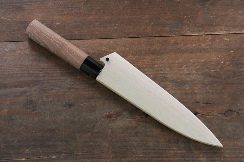 Magnolia Saya Sheath for Petty Chef's Knife with with Plywood Pin-135mm (Nashiji) - Japannywholesale