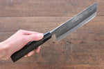 Seisuke White Steel Kurouchi Nakiri  165mm Burned Chestnuts Handle - Japannywholesale