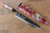 Sakai Takayuki Rinka Silver Steel No.3 Mirrored Finish Mioroshi Deba  270mm Lacquered Handle with Sheath - Japannywholesale