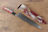 Sakai Takayuki Rinka Silver Steel No.3 Mirrored Finish Mioroshi Deba  270mm Lacquered Handle with Sheath - Japannywholesale