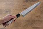 Sakai Takayuki Rinka Silver Steel No.3 Mirrored Finish Mioroshi Deba  270mm Lacquered Handle with Sheath - Japannywholesale