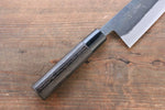 Seisuke White Steel Kurouchi Santoku  165mm Burned Chestnuts Handle - Japannywholesale