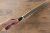 Sakai Takayuki Rinka Silver Steel No.3 Mirrored Finish Mioroshi Deba  270mm Lacquered Handle with Sheath - Japannywholesale