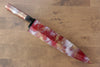 Sakai Takayuki Rinka Silver Steel No.3 Mirrored Finish Mioroshi Deba  270mm Lacquered Handle with Sheath - Japannywholesale