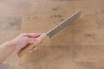 Kunihira VG1 Hammered Nakiri  165mm Enju Handle - Japannywholesale