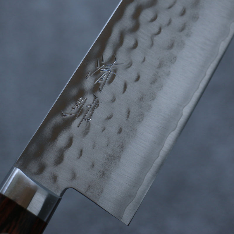 Seisuke VG1 Hammered Gyuto  180mm Mahogany Handle - Japannywholesale