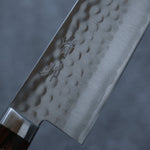 Seisuke VG1 Hammered Santoku  165mm Mahogany Handle - Japannywholesale