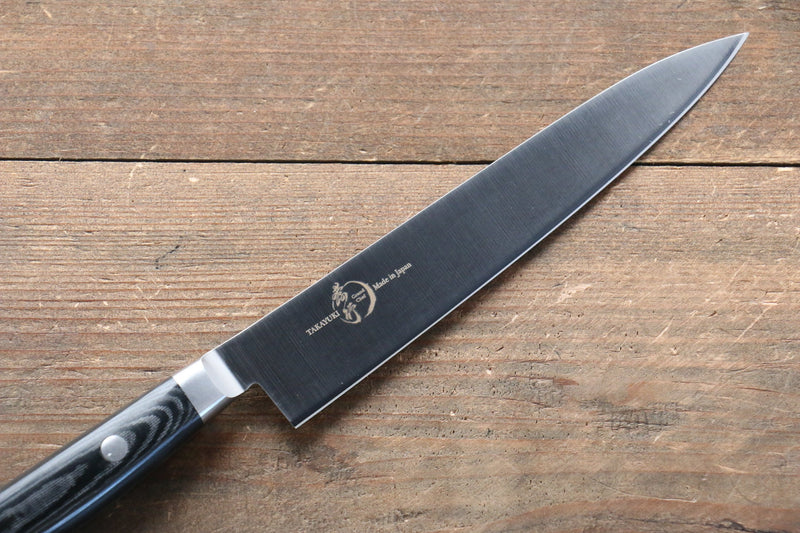 Sakai Takayuki Grand Chef Grand Chef Swedish Steel-stn Petty-Utility  150mm Black Micarta Handle - Japannywholesale