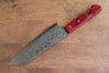 Nao Yamamoto VG10 Damascus Santoku  170mm Red Pakka wood Handle - Japannywholesale