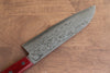 Nao Yamamoto VG10 Damascus Santoku  170mm Red Pakka wood Handle - Japannywholesale