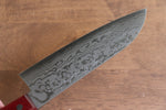 Nao Yamamoto VG10 Damascus Santoku  170mm Red Pakka wood Handle - Japannywholesale