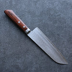 Seisuke VG1 Hammered Santoku  165mm Mahogany Handle - Japannywholesale