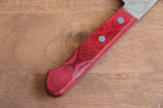 Nao Yamamoto VG10 Damascus Santoku  170mm Red Pakka wood Handle - Japannywholesale