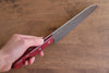 Nao Yamamoto VG10 Damascus Santoku  170mm Red Pakka wood Handle - Japannywholesale