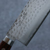 Seisuke VG1 Hammered Nakiri  165mm Mahogany Handle - Japannywholesale