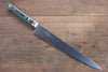 Sakai Takayuki Grand Chef Grand Chef Swedish Steel-stn Sujihiki  240mm Green Micarta Handle - Japannywholesale