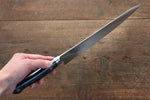 Sakai Takayuki Grand Chef Grand Chef Swedish Steel-stn Sujihiki  240mm Black Micarta Handle - Japannywholesale