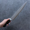 Seisuke VG10 Damascus Sujihiki  270mm Black Pakka wood Handle - Japannywholesale