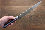 Sakai Takayuki Grand Chef Grand Chef Swedish Steel-stn Sujihiki  240mm Brown Micarta Handle - Japannywholesale