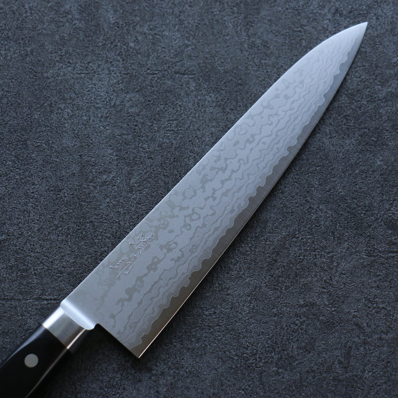 Seisuke VG10 Damascus Gyuto  240mm Black Pakka wood Handle - Japannywholesale