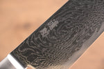 Seisuke Nami AUS10 Mirrored Finish Damascus Santoku  180mm Red Pakka wood Handle - Japannywholesale