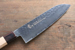 Sakai Takayuki VG10 33 Layer Damascus Santoku  170mm Keyaki (Japanese Elm) Handle - Japannywholesale