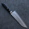 Seisuke VG10 Damascus Santoku  165mm Black Pakka wood Handle - Japannywholesale