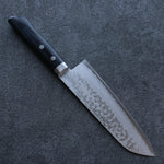 Seisuke VG10 Damascus Santoku  165mm Black Pakka wood Handle - Japannywholesale