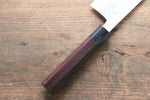 Takayuki Iwai Blue Steel No.2 Damascus Nakiri  170mm Shitan Handle - Japannywholesale