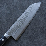 Seisuke VG10 Damascus Santoku  165mm Black Pakka wood Handle - Japannywholesale